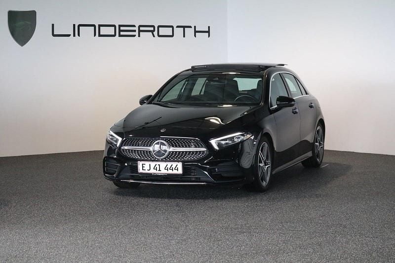 Sortmetal Brugt 2021 Mercedes A200 AMG line Hatchback | 310.000 kr. (Lidt for dyr) - Billede 1/4