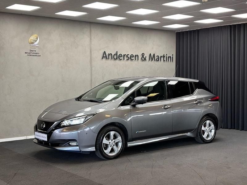 Grå Brugt 2019 Nissan Leaf Tekna Hatchback | 113.900 kr. - Billede 1/4