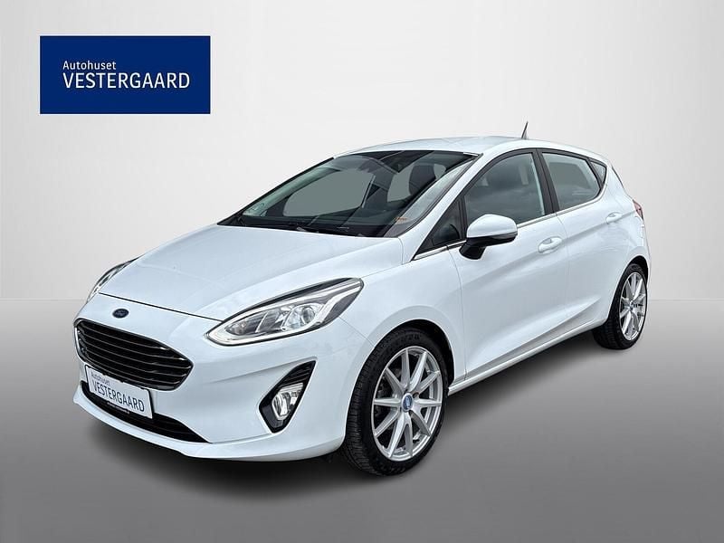 Hvid Brugt 2020 Ford Fiesta Titanium Hatchback | 132.900 kr. (Fair pris) - Billede 1/4