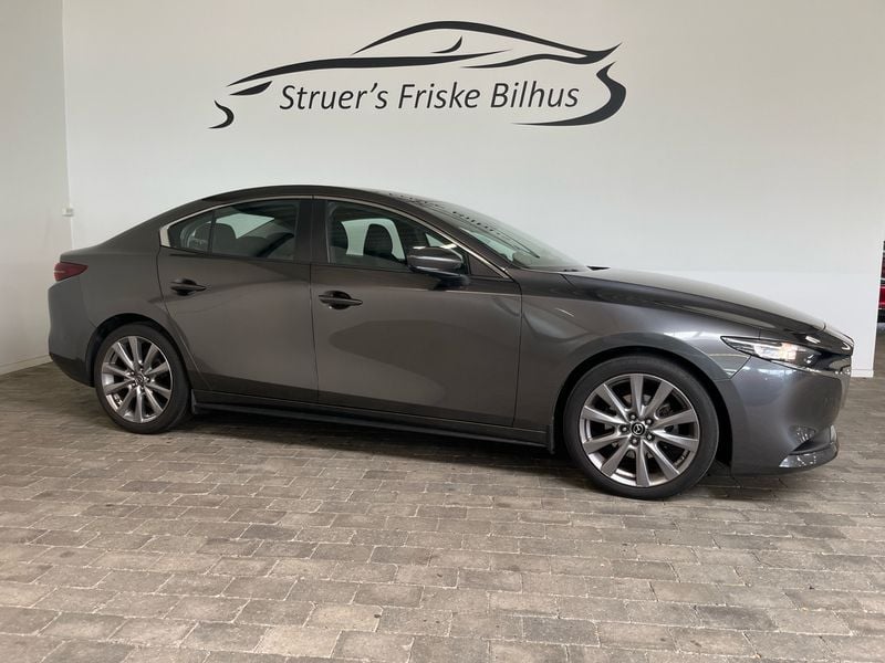 Machine gray Brugt 2019 Mazda 3 Cosmo Sedan | 169.900 kr. (Lidt for dyr) - Billede 1/4