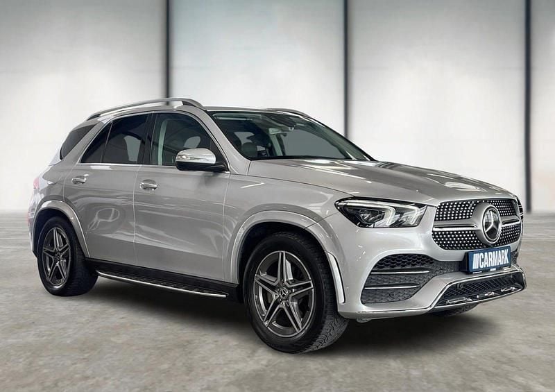 Sølvmetal Brugt 2019 Mercedes GLE300 AMG line SUV | 649.800 kr. - Billede 1/3