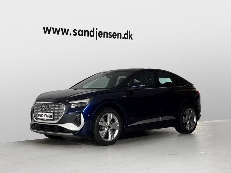 Blåmetal Brugt 2024 Audi Q4 Sportback e-tron S-Line SUV | 279.900 kr. (God pris) - Billede 1/4
