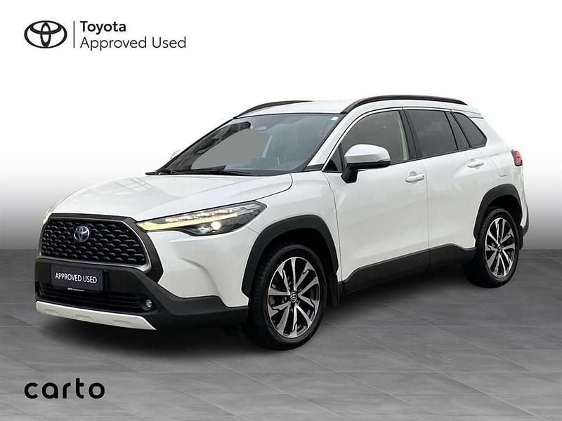 Pearl white Brugt 2022 Toyota Corolla Cross Comfort SUV | 299.900 kr. (Fair pris) - Billede 1/4