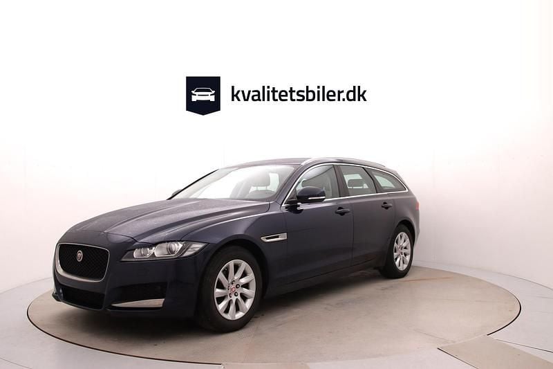 Blåmetal Brugt 2017 Jaguar XF Sportbrake Prestige Stationcar | 199.900 kr. - Billede 1/4