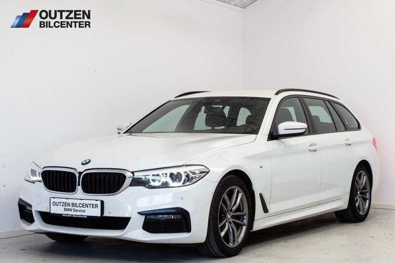 Hvidmetal Brugt 2018 BMW 520 M Sport Stationcar | 299.900 kr. (Super pris) - Billede 1/4