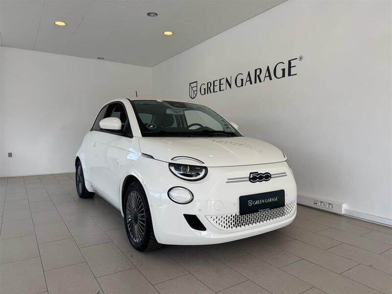 Hvid Brugt 2021 Fiat 500e Icon Hatchback | 119.900 kr. (Fair pris) - Billede 1/4