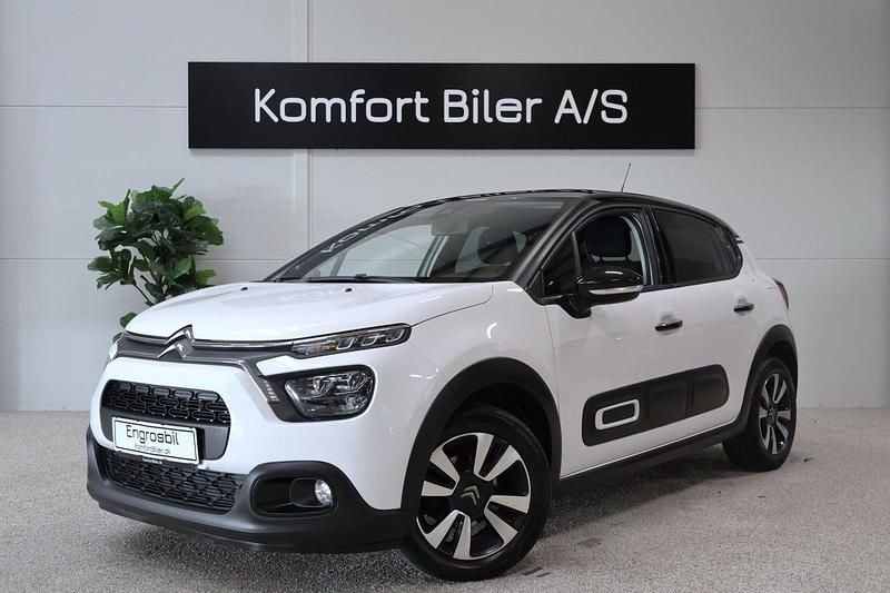 Hvid Brugt 2023 Citroën C3 PureTech Hatchback | 89.900 kr. (God pris) - Billede 1/4