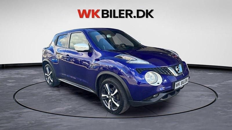 Mørkblå Brugt 2015 Nissan Juke Acenta SUV | 54.900 kr. - Billede 1/4