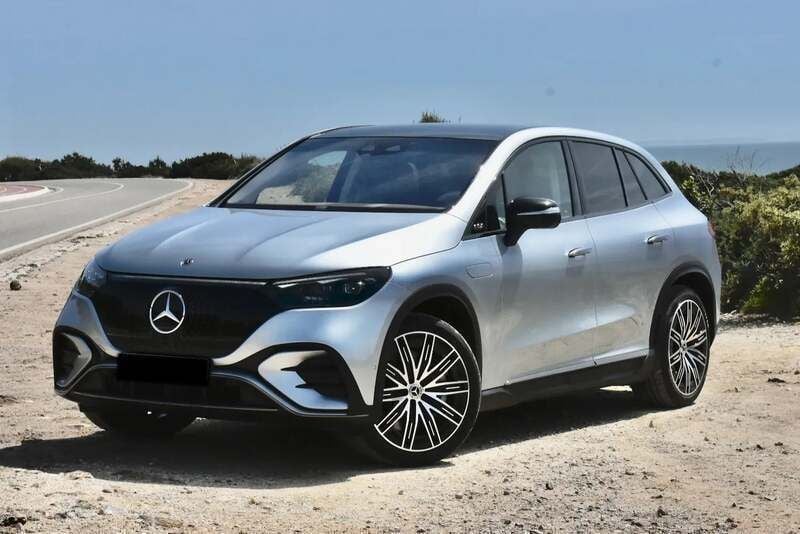 Sølvmetal Brugt 2024 Mercedes EQE500 AMG line SUV | 729.500 kr. - Billede 1/3