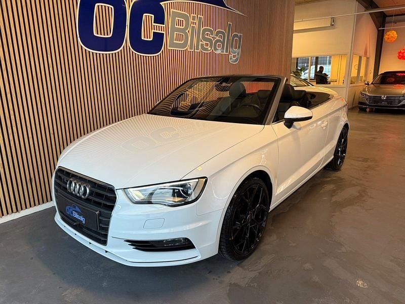 Hvid Brugt 2016 Audi A3 Cabriolet Ambition Cabriolet | 199.800 kr. - Billede 1/4