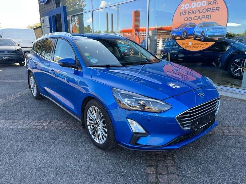 Blåmetal Brugt 2020 Ford Focus Titanium Stationcar | 169.900 kr. (Fair pris) - Billede 1/4
