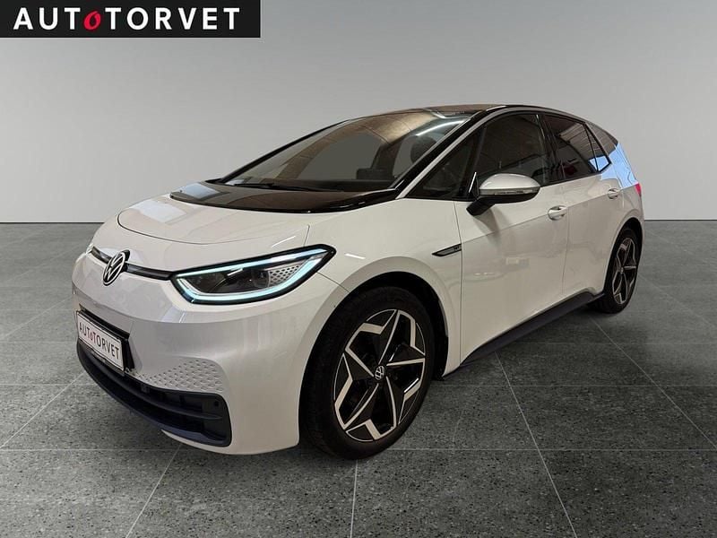 Hvid Brugt 2020 VW ID.3 Hatchback | 127.700 kr. (Super pris) - Billede 1/4