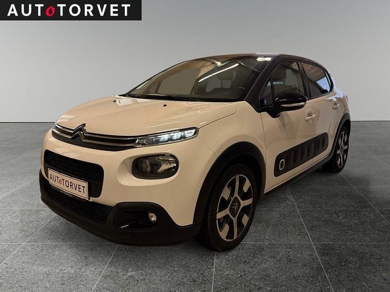 Hvid Brugt 2019 Citroën C3 Skyline Hatchback | 54.700 kr. (God pris) - Billede 1/4