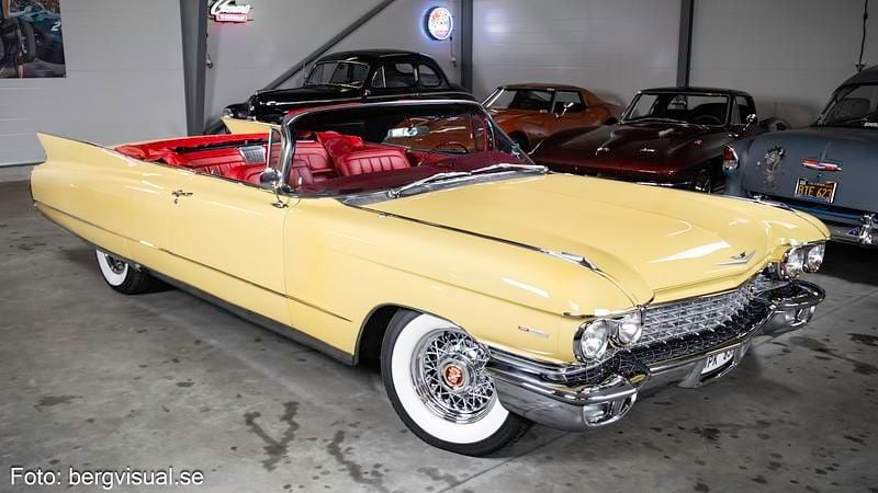 Gul Brugt 1960 Cadillac Deville Cabriolet | 599.900 kr. - Billede 1/4