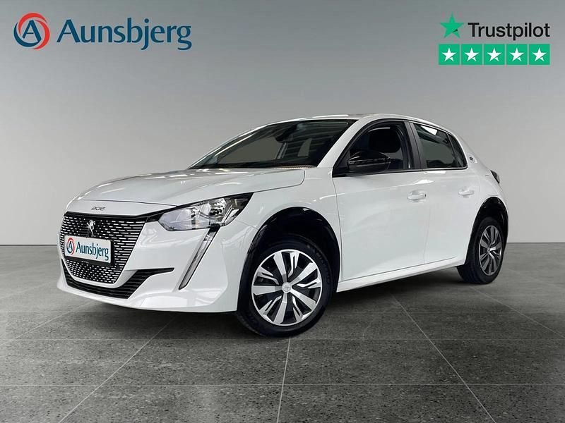 Hvid Brugt 2022 Peugeot e-208 Active Hatchback | 122.500 kr. (Fair pris) - Billede 1/4