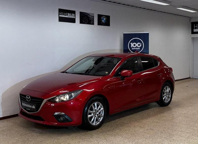 Rød Brugt 2015 Mazda 3 Optimum Hatchback | 74.800 kr. (God pris) - Billede 1/4