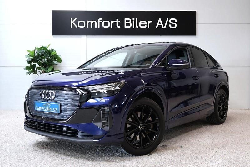 Mørkblåmetal Brugt 2022 Audi Q4 Sportback e-tron Advanced SUV | 288.900 kr. (Fair pris) - Billede 1/4