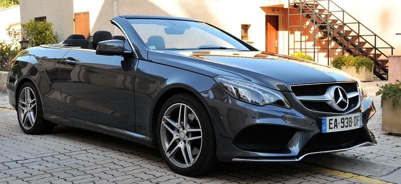 Brugt Mercedes E220 AMG line 170 HK (125 kW) 2016 Gråmetal mørk Cabriolet