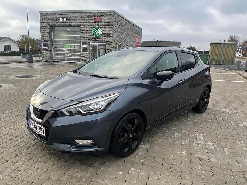 Grå Brugt 2017 Nissan Micra Tekna Hatchback | 79.900 kr. (Fair pris) - Billede 1/8