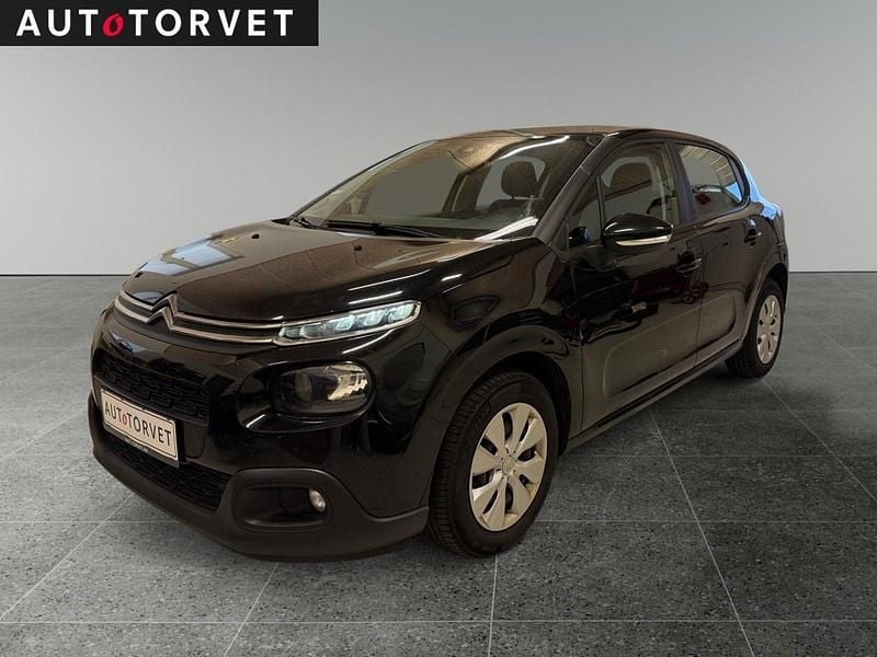 Sort Brugt 2017 Citroën C3 Feel Hatchback | 49.700 kr. (Fair pris) - Billede 1/4