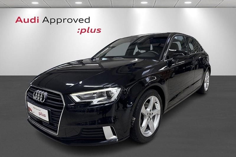 Sortmetal Brugt 2017 Audi A3 Sportback Sport Hatchback | 199.900 kr. (Fair pris) - Billede 1/4