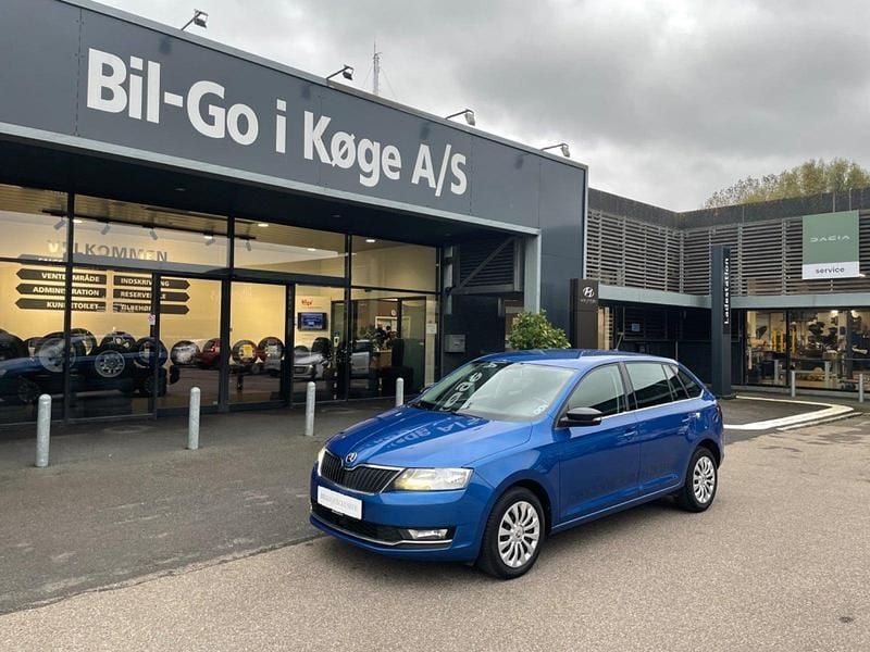 Blåmetal Brugt 2018 Skoda Rapid Ambition Hatchback | 114.900 kr. (Fair pris) - Billede 1/4