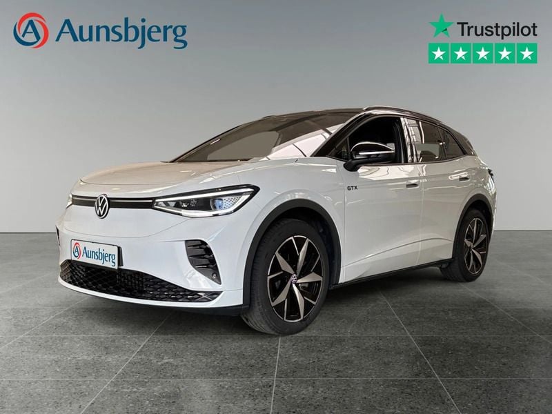 Gletscherweiß metallic Brugt 2024 VW ID.4 GTX SUV | 309.500 kr. (God pris) - Billede 1/4