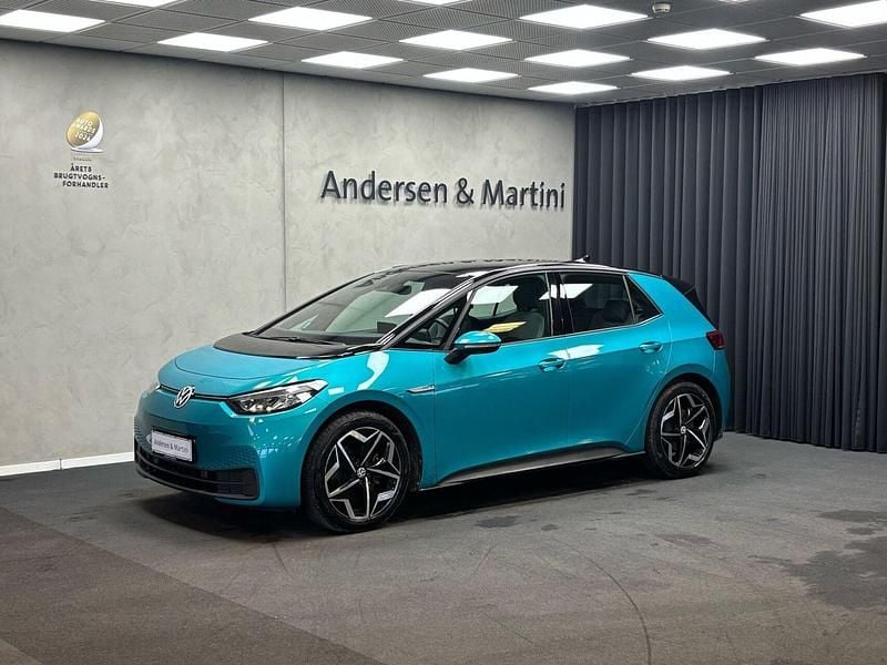 Makenaturquoismetalli Brugt 2021 VW ID.3 Pro Hatchback | 133.700 kr. (God pris) - Billede 1/4