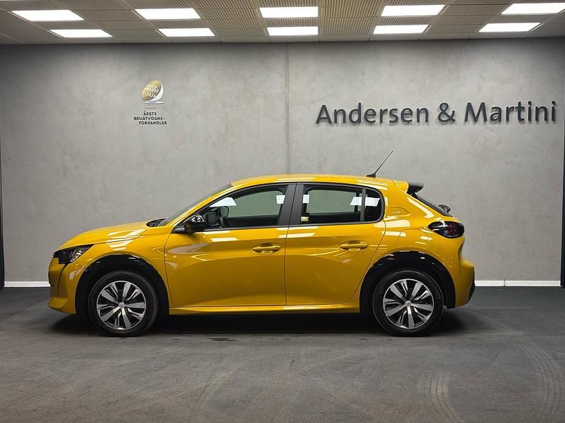 Brugt Peugeot e-208 100 kW (136 HK) 2023 Gul Hatchback