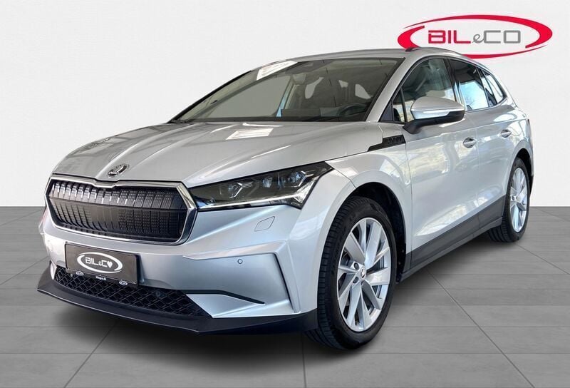 Sølvmetal Brugt 2021 Skoda Enyaq iV Lounge SUV | 214.900 kr. (Fair pris) - Billede 1/4