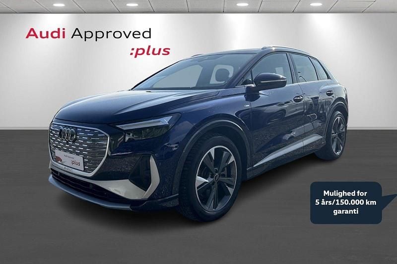 Blåmetal Brugt 2024 Audi Q4 e-tron Advanced SUV | 334.900 kr. (God pris) - Billede 1/4