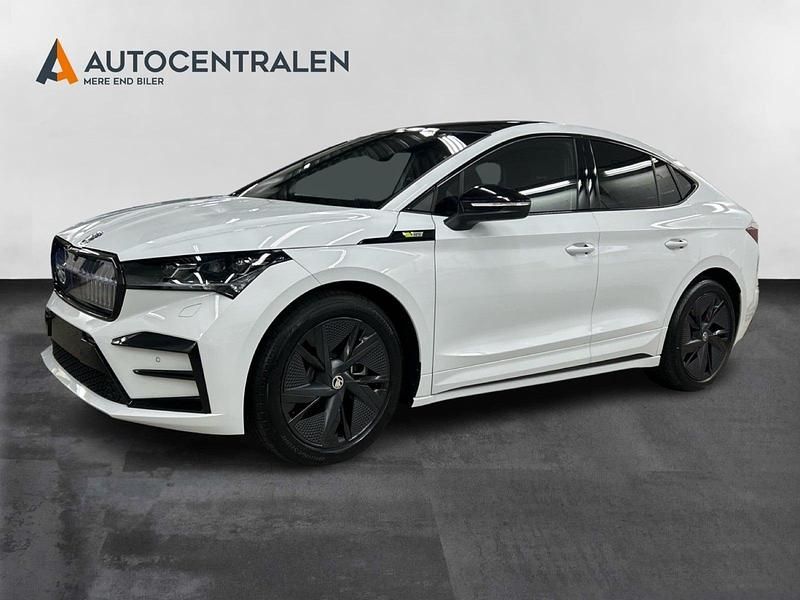 Hvid Ny 2025 Skoda Enyaq iV RS SUV | 409.900 kr. (Fair pris) - Billede 1/4