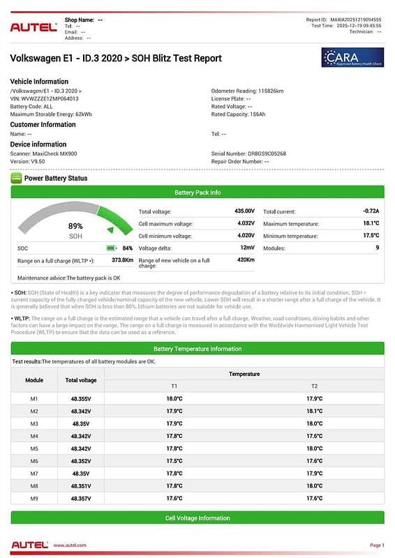 Brugt VW ID.3 Pro Performance 150 kW (204 HK) 2021 Hatchback