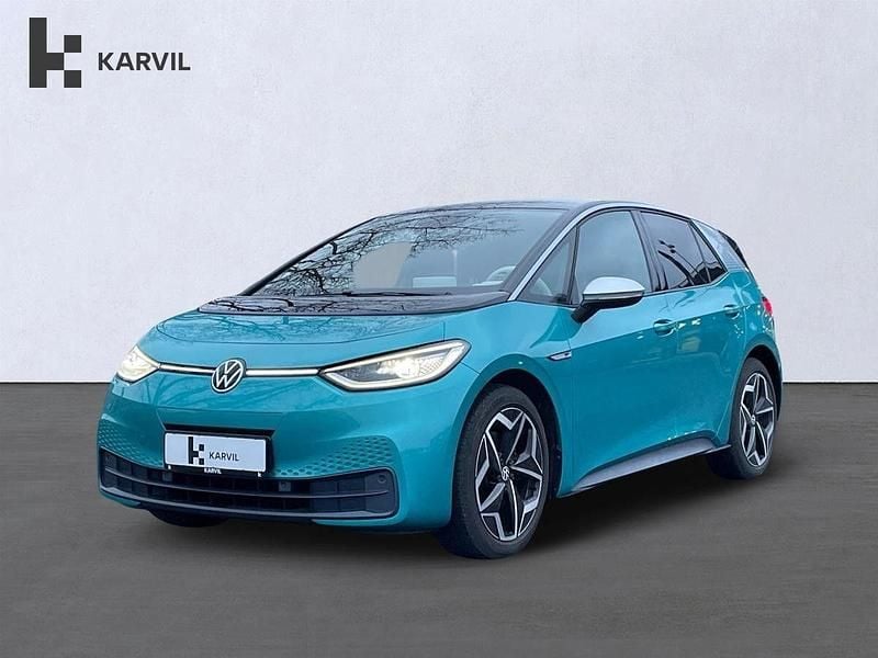 Blåmetal Brugt 2021 VW ID.3 Hatchback | 169.900 kr. (God pris) - Billede 1/4
