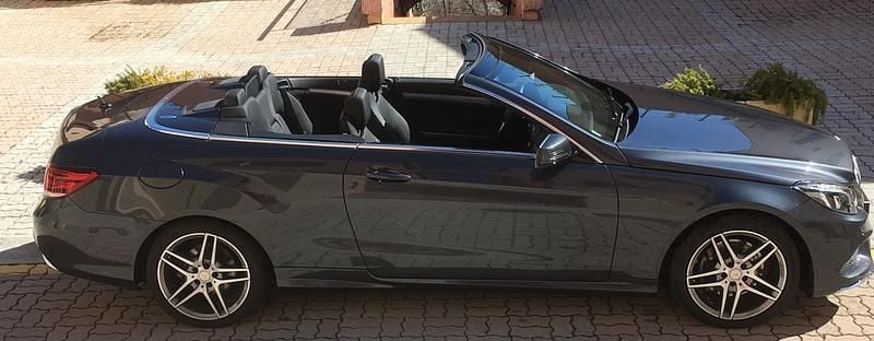 Brugt Mercedes E220 AMG line 170 HK (125 kW) 2016 Gråmetal mørk Cabriolet