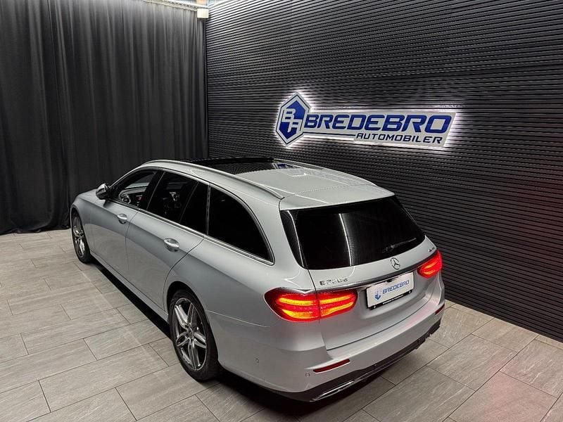 Brugt Mercedes E220 AMG line 194 HK (142 kW) 2018 Sølvmetal Stationcar