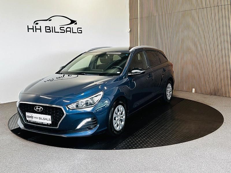 Blåmetal Brugt 2018 Hyundai i30 GO! Stationcar | 119.700 kr. (Fair pris) - Billede 1/4