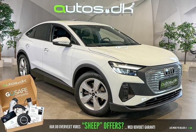 Hvid Brugt 2022 Audi Q4 Sportback e-tron SUV | 219.000 kr. (God pris) - Billede 1/3
