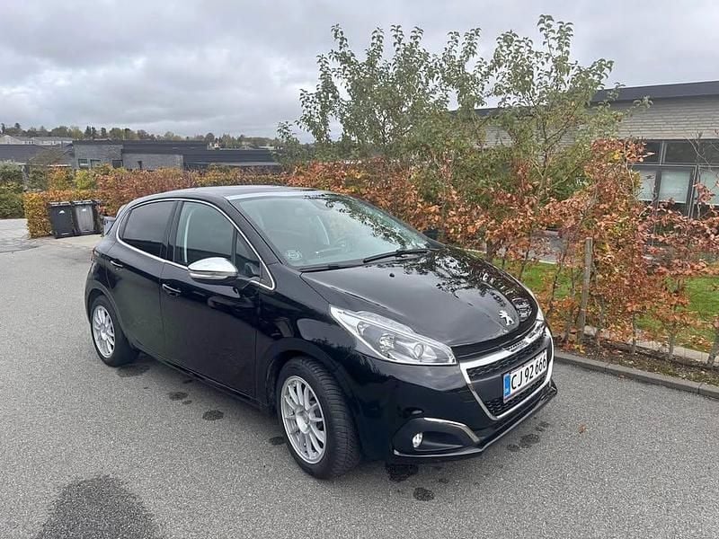 Brugt Peugeot 208 83 HK (61 kW) 2019 Sort Hatchback