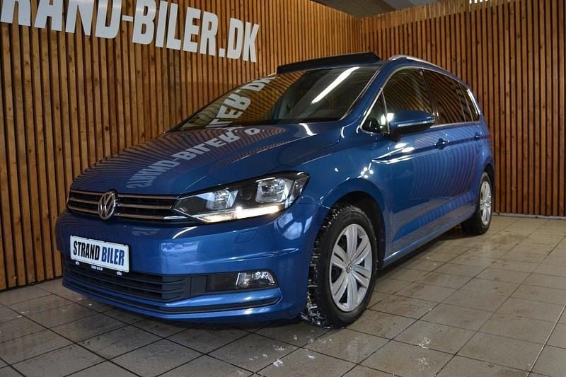 Blåmetal Brugt 2018 VW Touran Comfortline MPV | 189.800 kr. (Fair pris) - Billede 1/4