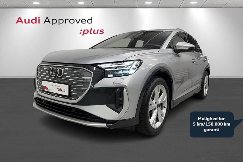 Sølvmetal Brugt 2024 Audi Q4 e-tron S-Line SUV | 399.900 kr. (Fair pris) - Billede 1/4