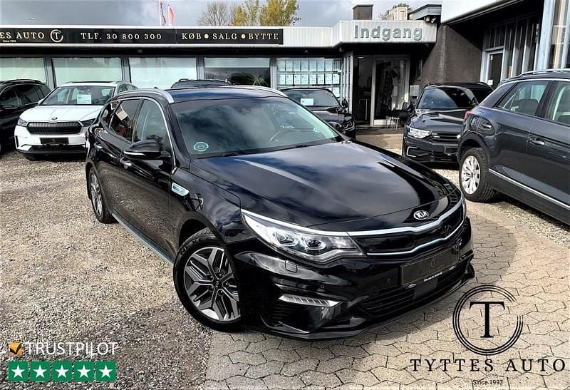 Sortmetal Brugt 2019 Kia Optima Hybrid Sedan | 149.800 kr. - Billede 1/4