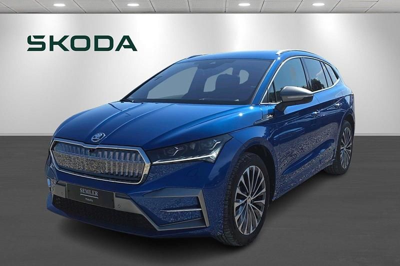 Blåmetal Brugt 2024 Skoda Enyaq iV LAURIN & KLEMENT SUV | 419.900 kr. (Dyr) - Billede 1/4