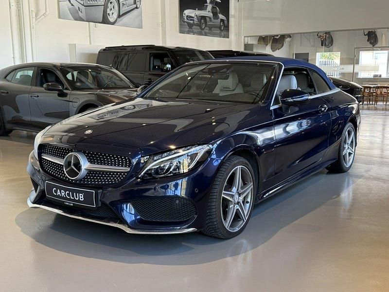 Blåmetal Brugt 2016 Mercedes C400 AMG Cabriolet | 499.900 kr. - Billede 1/4