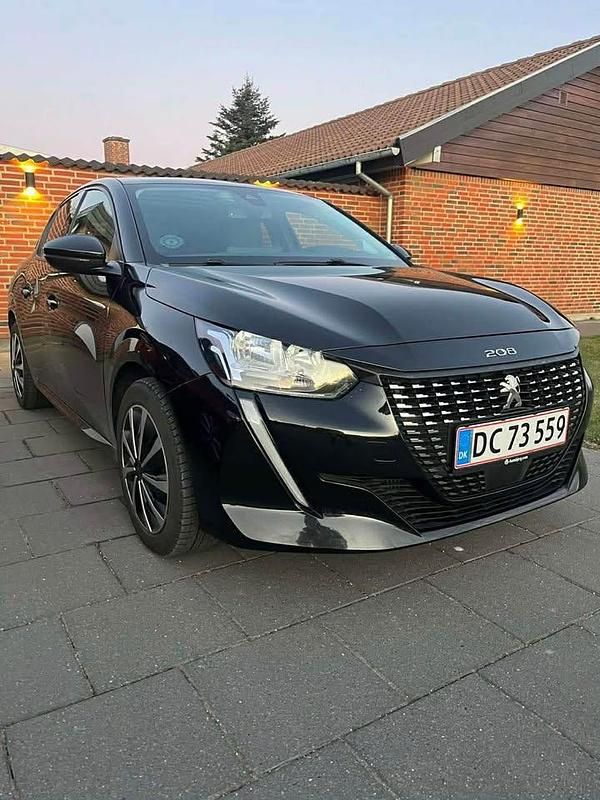 Brugt Peugeot 208 Allure Sky 100 HK (73 kW) 2020 Sort Hatchback