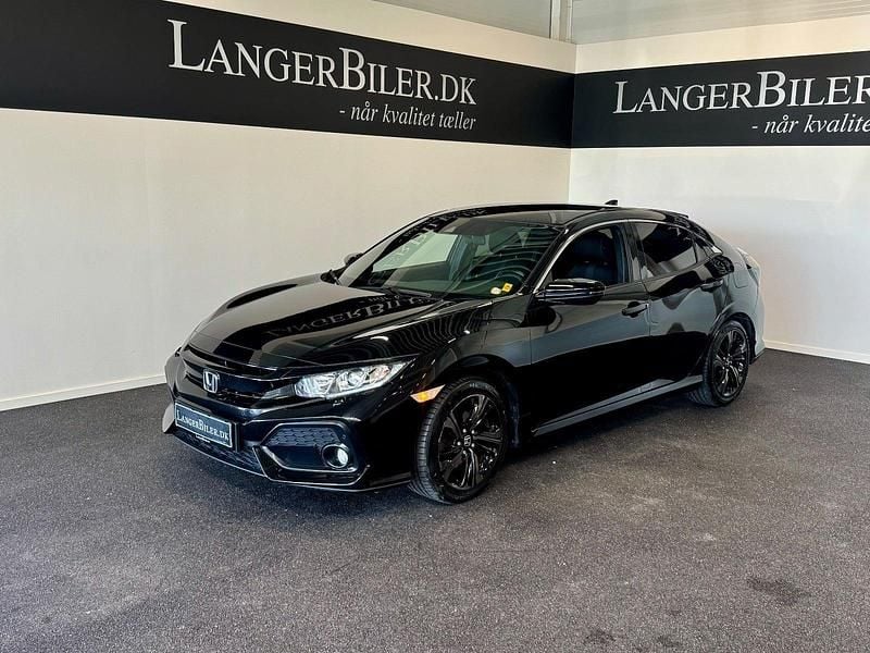Sortmetal Brugt 2017 Honda Civic Elegance Hatchback | 139.500 kr. (Fair pris) - Billede 1/4