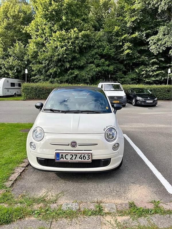 Hvid Brugt 2012 Fiat 500 Cabriolet | 58.500 kr. (Lidt for dyr) - Billede 1/4