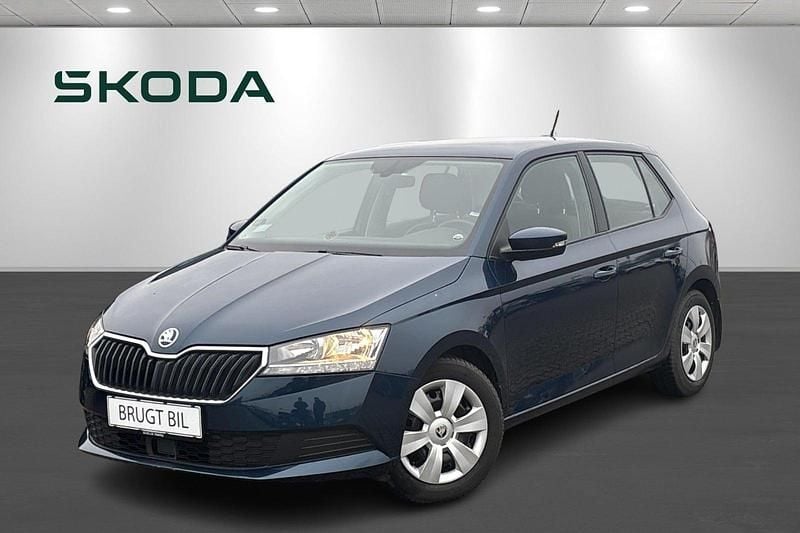 Blåmetal Brugt 2021 Skoda Fabia Ambition Hatchback | 114.900 kr. (Fair pris) - Billede 1/4