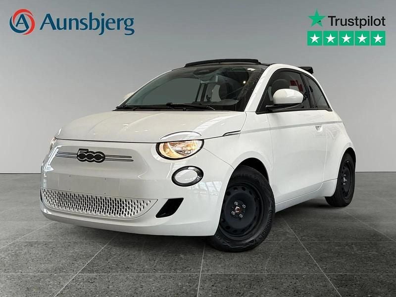 Hvid Brugt 2023 Fiat 500e Icon Cabriolet | 164.500 kr. (Lidt for dyr) - Billede 1/4