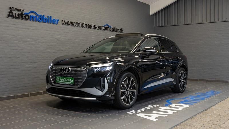 Sortmetal Brugt 2024 Audi Q4 e-tron Attraction SUV | 389.900 kr. (Lidt for dyr) - Billede 1/4